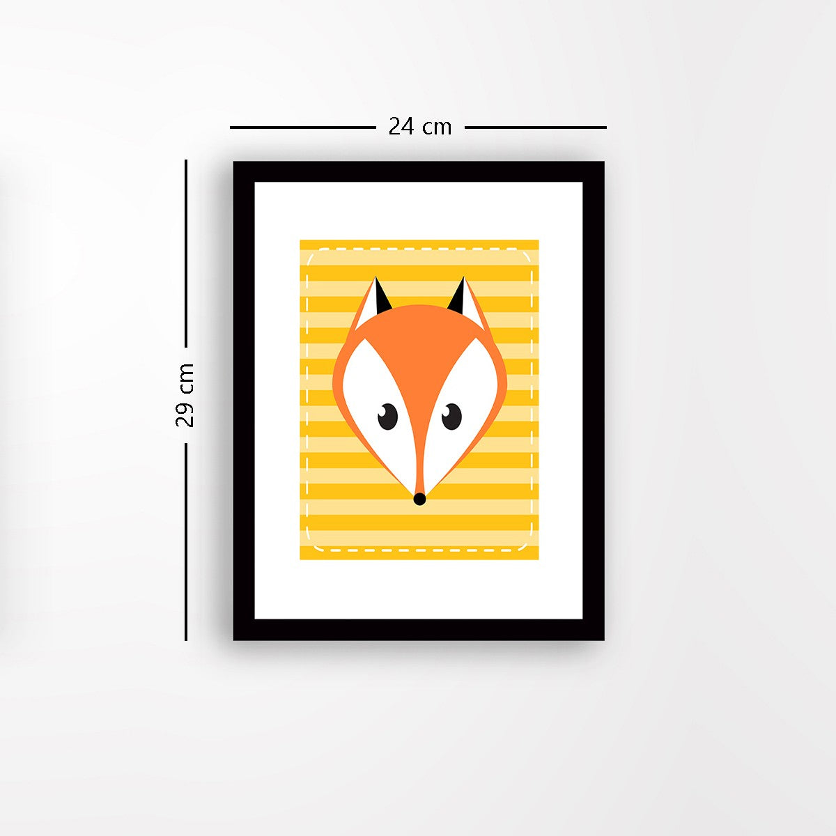 Quadro Decorativo MDF Emoldurado - Arte Multicolor 24x29cm com Moldura de Madeira 2cm