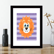 Quadro Decorativo MDF Emoldurado - Arte Multicolor 24x29cm com Moldura de Madeira 2cm