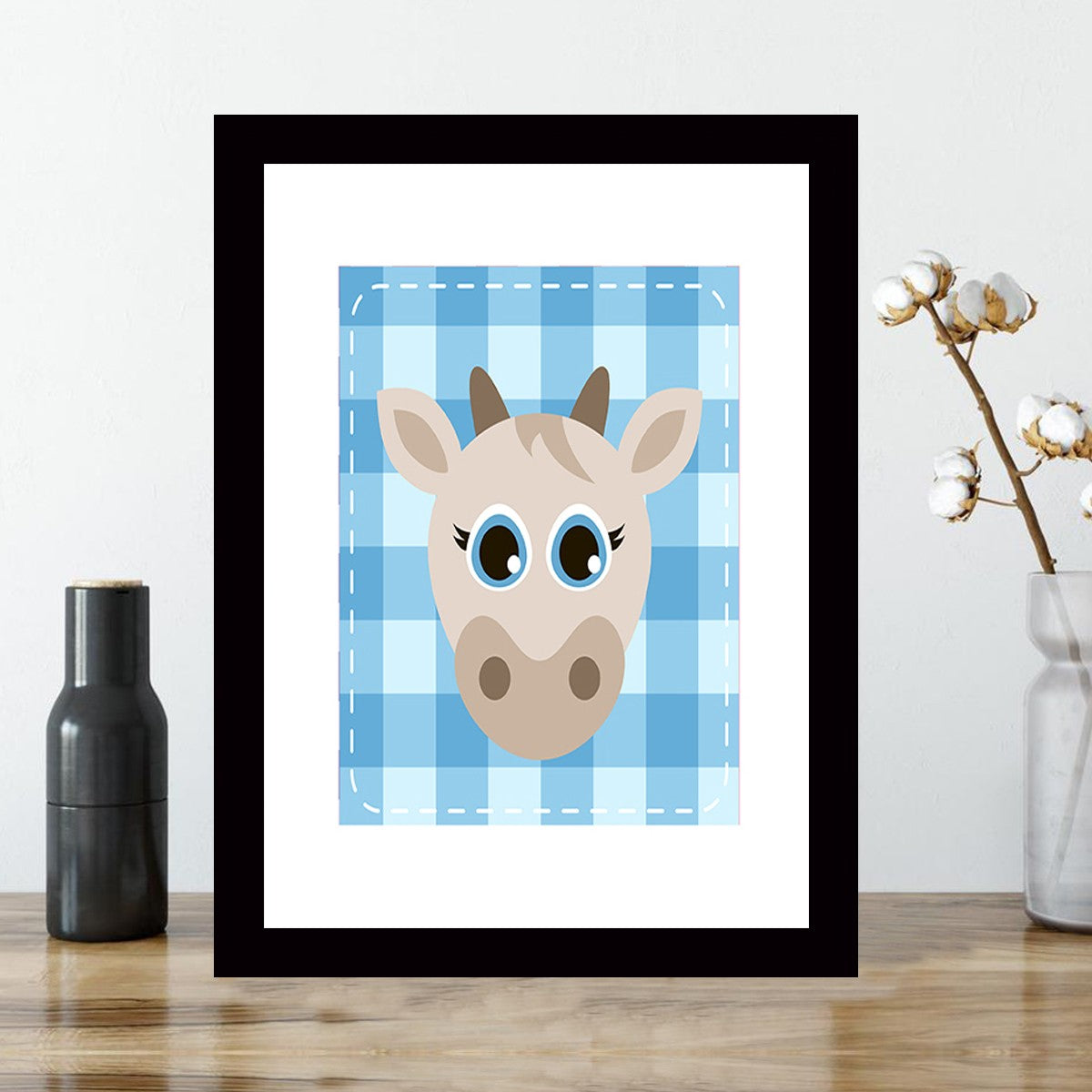 Quadro Decorativo MDF Emoldurado - Arte Multicolor 24x29cm com Moldura de Madeira 2cm