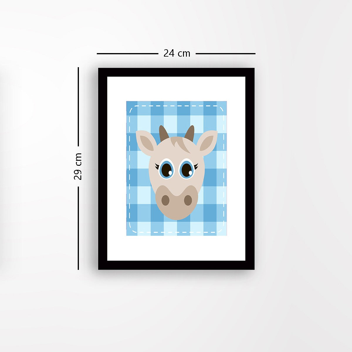 Quadro Decorativo MDF Emoldurado - Arte Multicolor 24x29cm com Moldura de Madeira 2cm