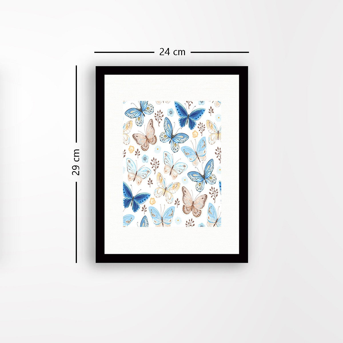 Quadro Decorativo MDF Emoldurado - Arte Multicolor 24x29cm com Moldura de Madeira 2cm