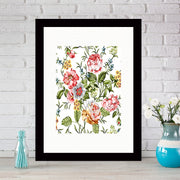 Quadro Decorativo MDF Emoldurado - Arte Multicolor 24x29cm com Moldura de Madeira 2cm