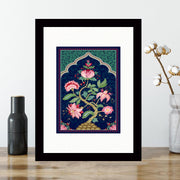 Quadro Decorativo MDF Emoldurado - Arte Multicolor 24x29cm com Moldura de Madeira 2cm