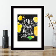 Quadro Decorativo MDF Emoldurado - Arte Multicolor 24x29cm com Moldura de Madeira 2cm