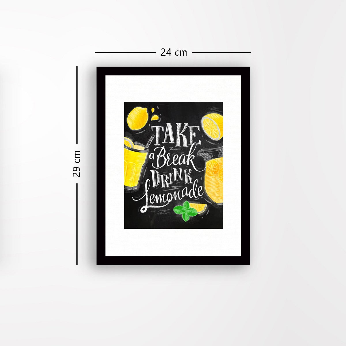 Quadro Decorativo MDF Emoldurado - Arte Multicolor 24x29cm com Moldura de Madeira 2cm