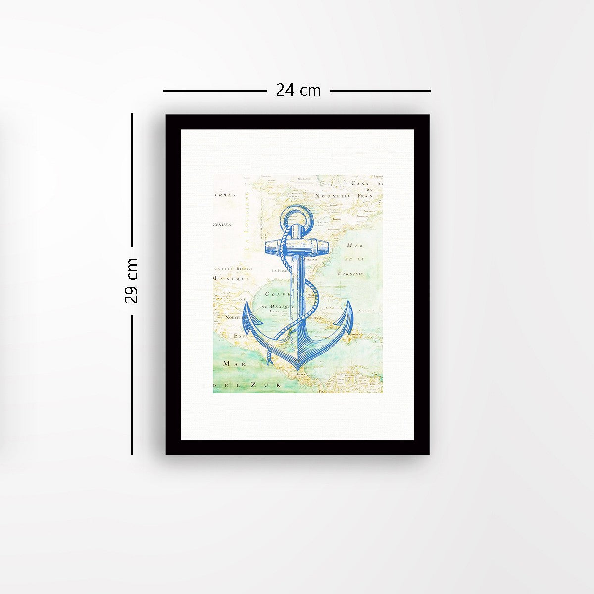 Quadro Decorativo MDF Emoldurado - Arte Multicolor 24x29cm com Moldura de Madeira 2cm