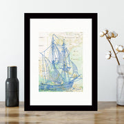 Quadro Decorativo MDF Emoldurado - Arte Multicolor 24x29cm com Moldura de Madeira 2cm