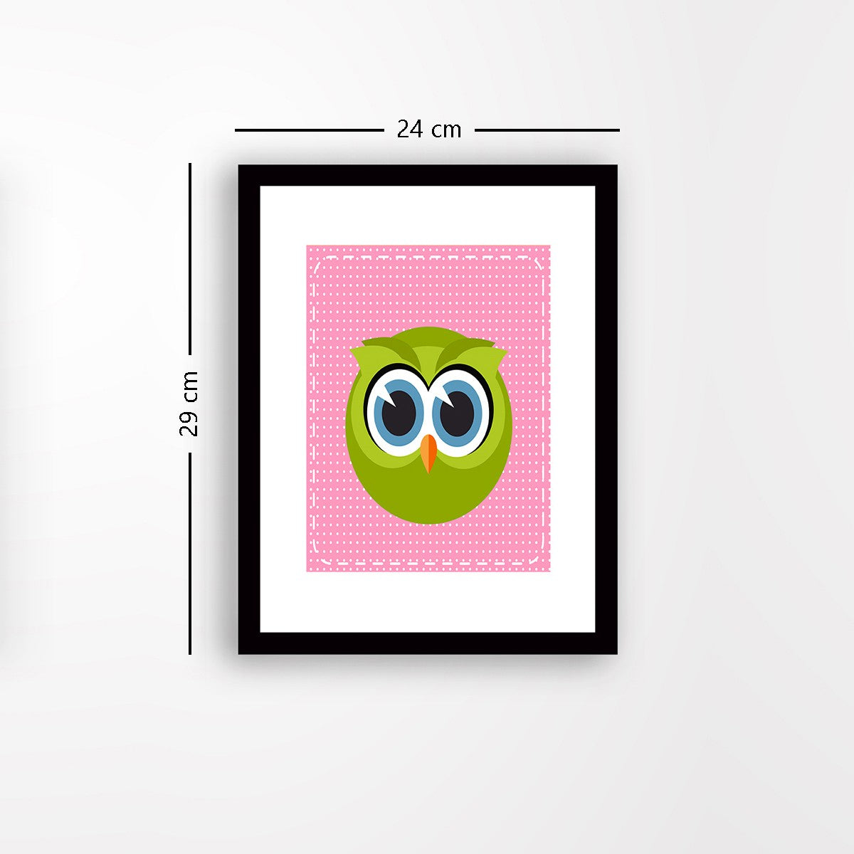 Quadro Decorativo MDF Emoldurado - Arte Multicolor 24x29cm com Moldura de Madeira 2cm