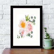 Quadro Decorativo MDF Emoldurado - Arte Multicolor 24x29cm com Moldura de Madeira 2cm