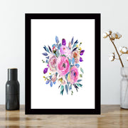 Quadro Decorativo MDF Emoldurado - Arte Multicolor 24x29cm com Moldura de Madeira 2cm