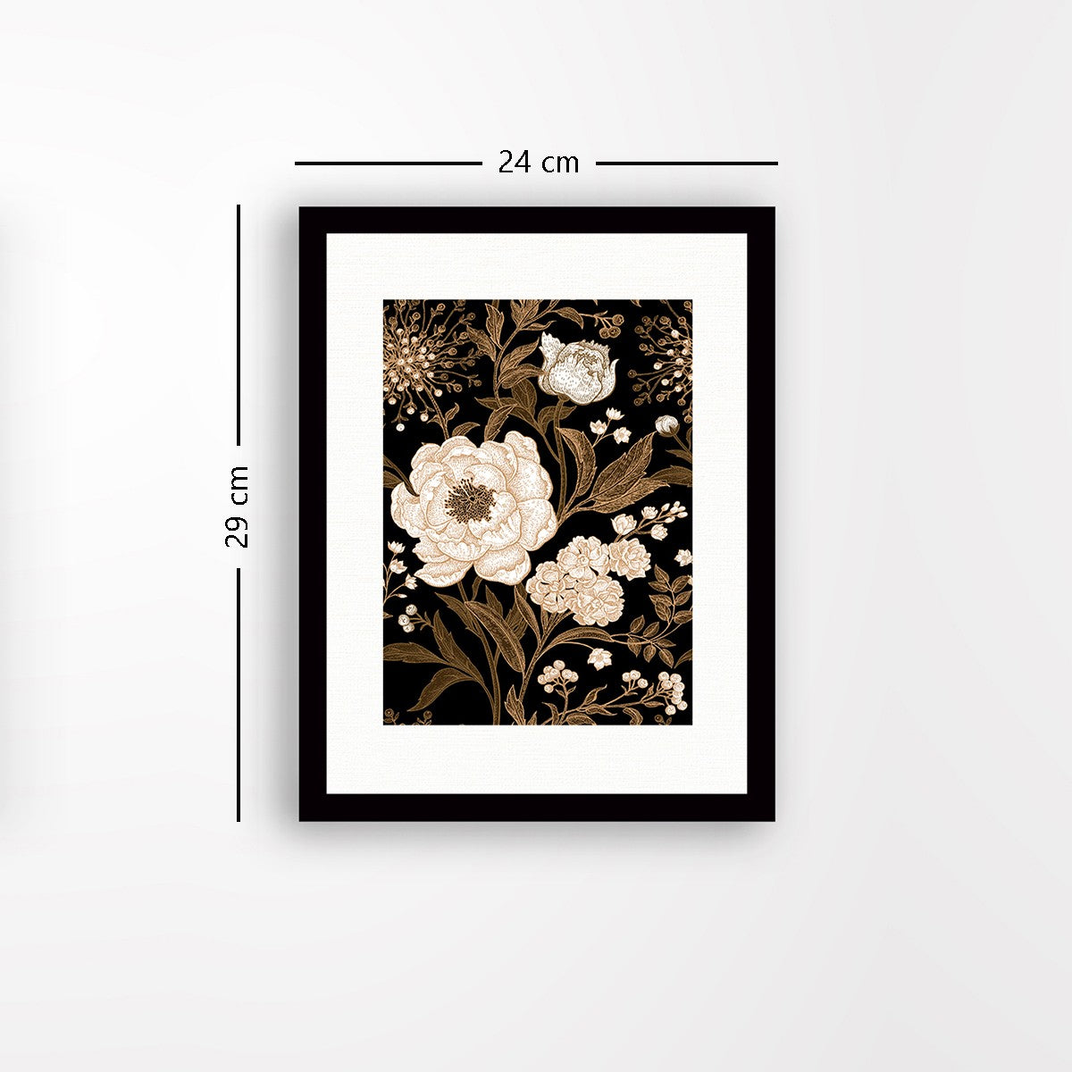 Quadro Decorativo MDF Emoldurado - Arte Multicolor 24x29cm com Moldura de Madeira 2cm