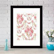 Quadro Decorativo MDF Emoldurado - Arte Multicolor 24x29cm com Moldura de Madeira 2cm