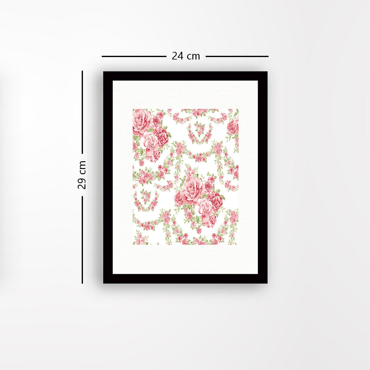 Quadro Decorativo MDF Emoldurado - Arte Multicolor 24x29cm com Moldura de Madeira 2cm