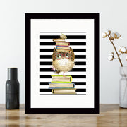 Quadro Decorativo MDF Emoldurado - Arte Multicolor 24x29cm com Moldura de Madeira 2cm