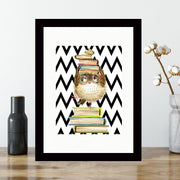 Quadro Decorativo MDF Emoldurado - Arte Multicolor 24x29cm com Moldura de Madeira 2cm