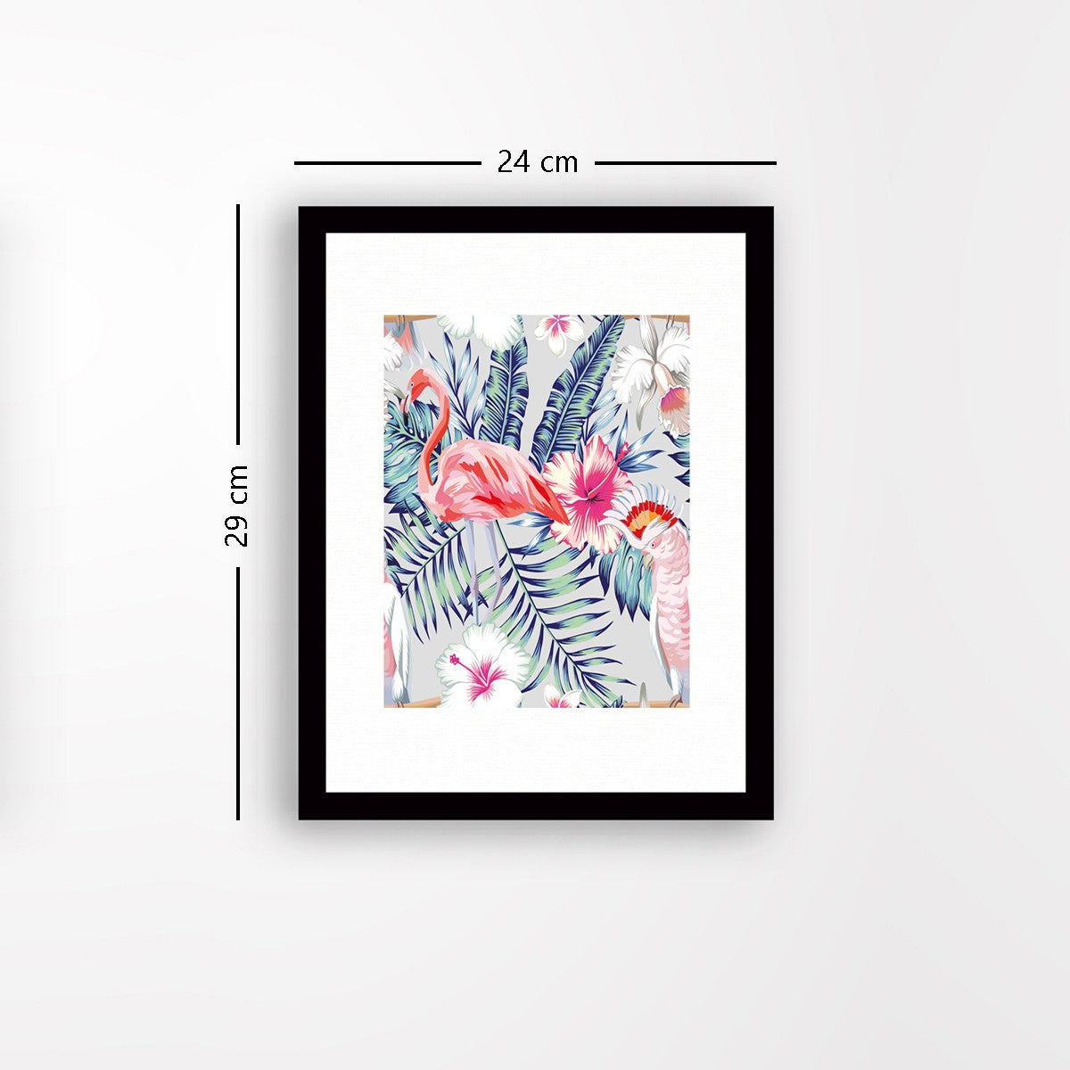 Quadro Decorativo MDF Emoldurado - Arte Multicolor 24x29cm com Moldura de Madeira 2cm