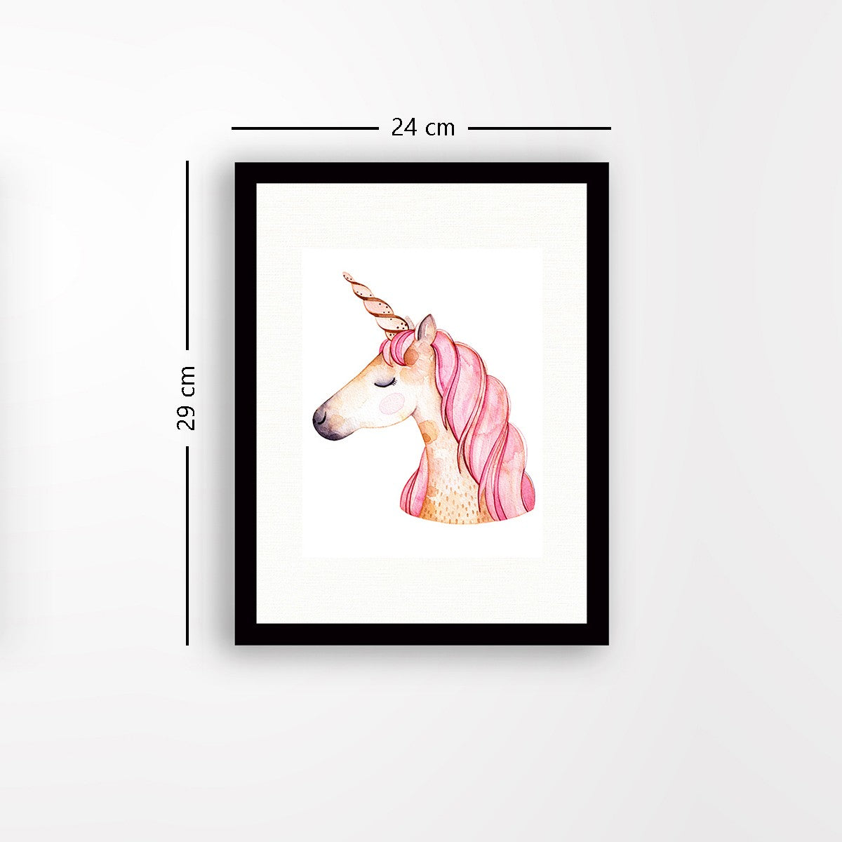 Quadro Decorativo MDF Emoldurado - Arte Multicolor 24x29cm com Moldura de Madeira 2cm