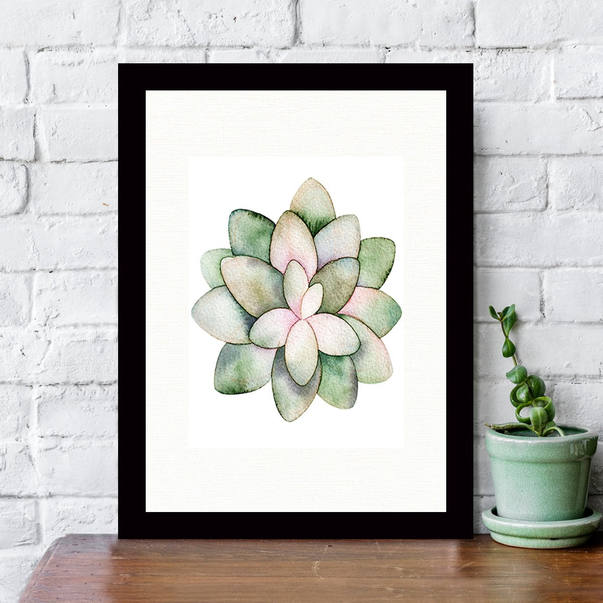 Quadro Decorativo MDF Emoldurado - Arte Multicolor 24x29cm com Moldura de Madeira 2cm