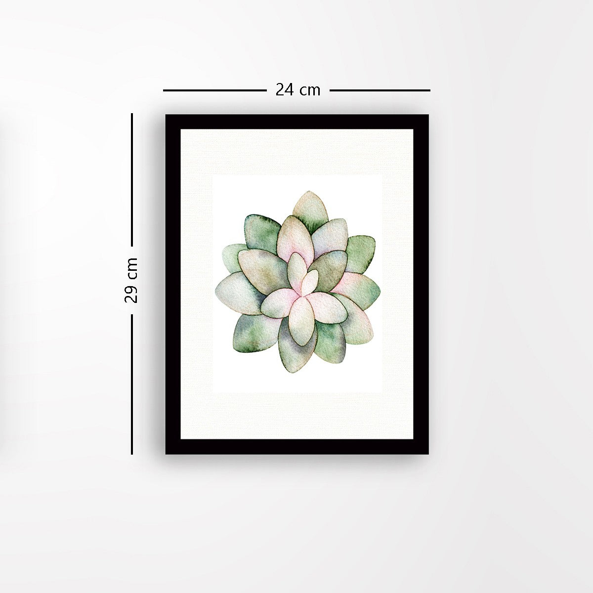 Quadro Decorativo MDF Emoldurado - Arte Multicolor 24x29cm com Moldura de Madeira 2cm