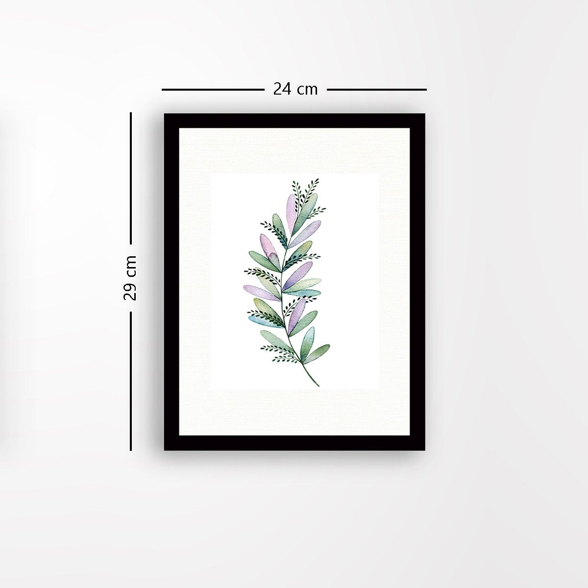 Quadro Decorativo MDF Emoldurado - Arte Multicolor 24x29cm com Moldura de Madeira 2cm