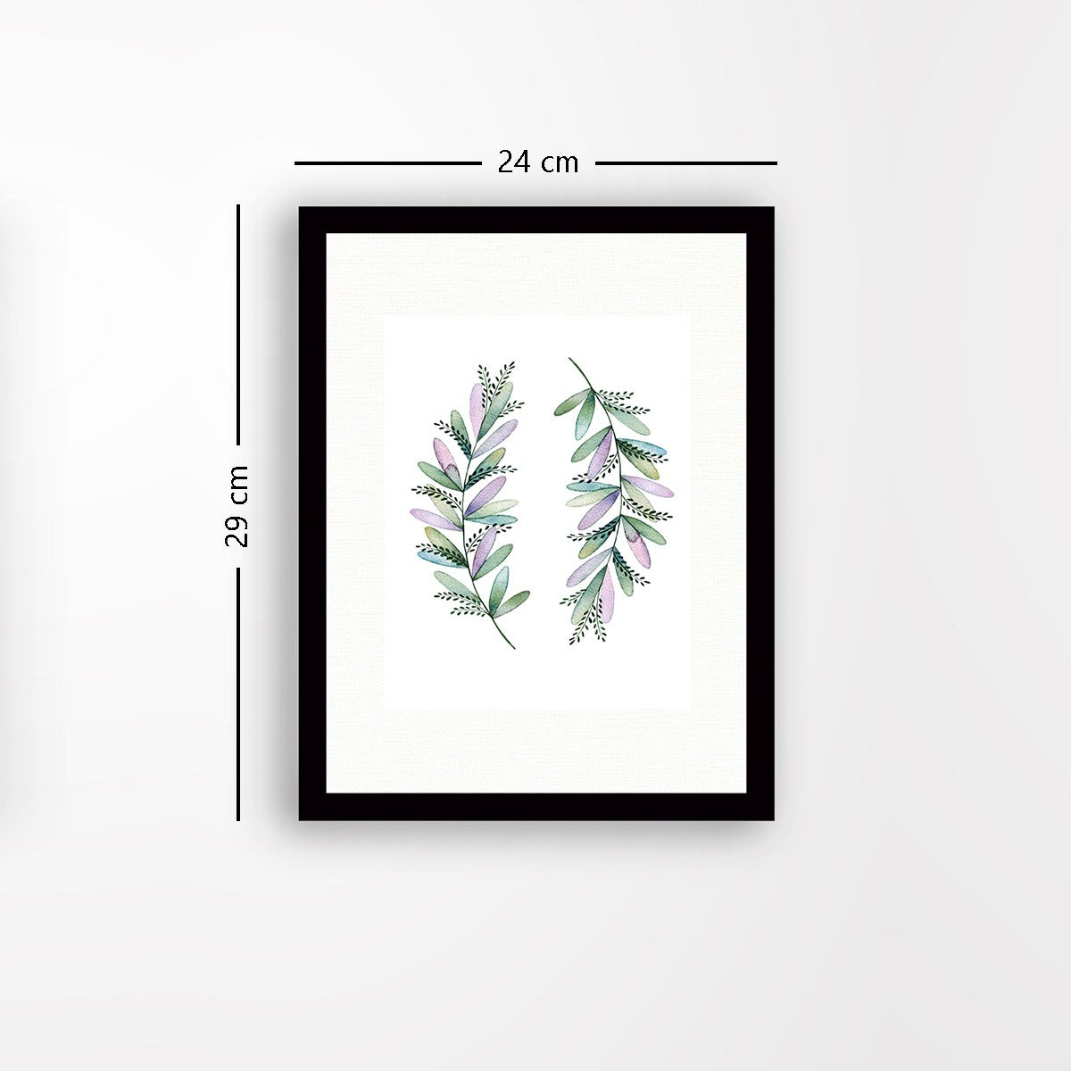 Quadro Decorativo MDF Emoldurado - Arte Multicolor 24x29cm com Moldura de Madeira 2cm