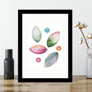 Quadro Decorativo MDF Emoldurado - Arte Multicolor 24x29cm com Moldura de Madeira 2cm