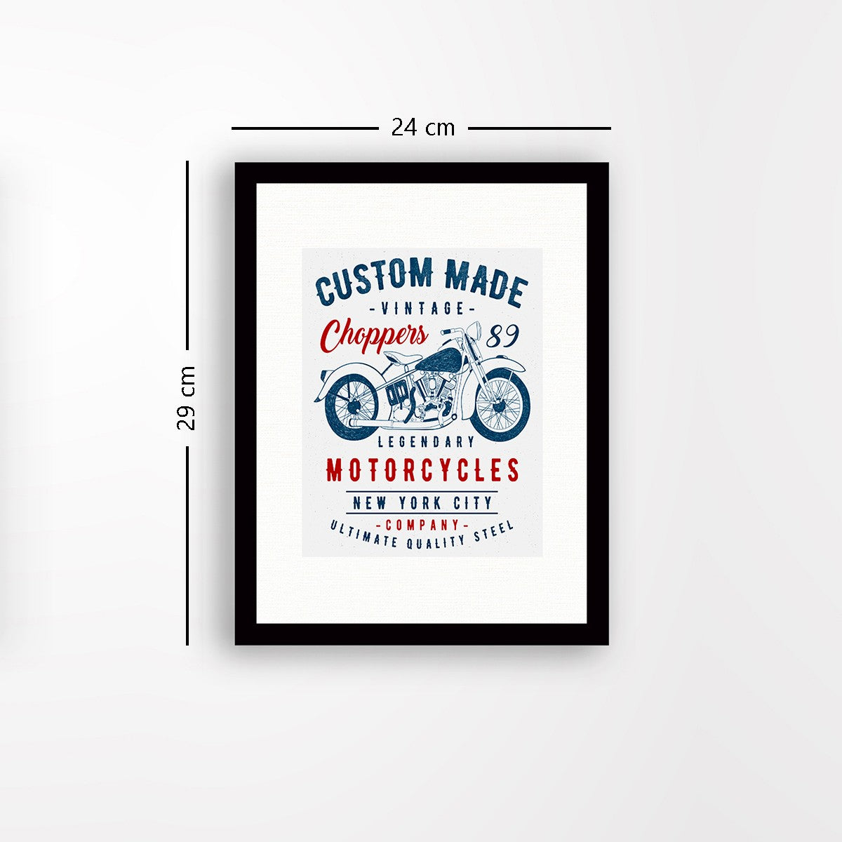 Quadro Decorativo MDF Emoldurado - Arte Multicolor 24x29cm com Moldura de Madeira 2cm