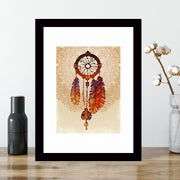 Quadro Decorativo MDF Emoldurado - Arte Multicolor 24x29cm com Moldura de Madeira 2cm