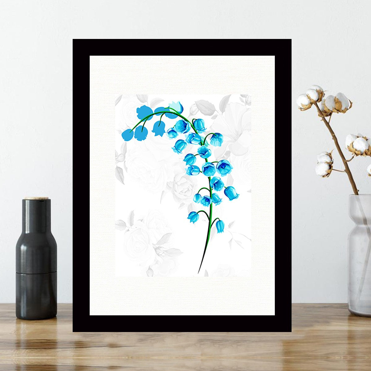 Quadro Decorativo MDF Emoldurado - Arte Multicolor 24x29cm com Moldura de Madeira 2cm