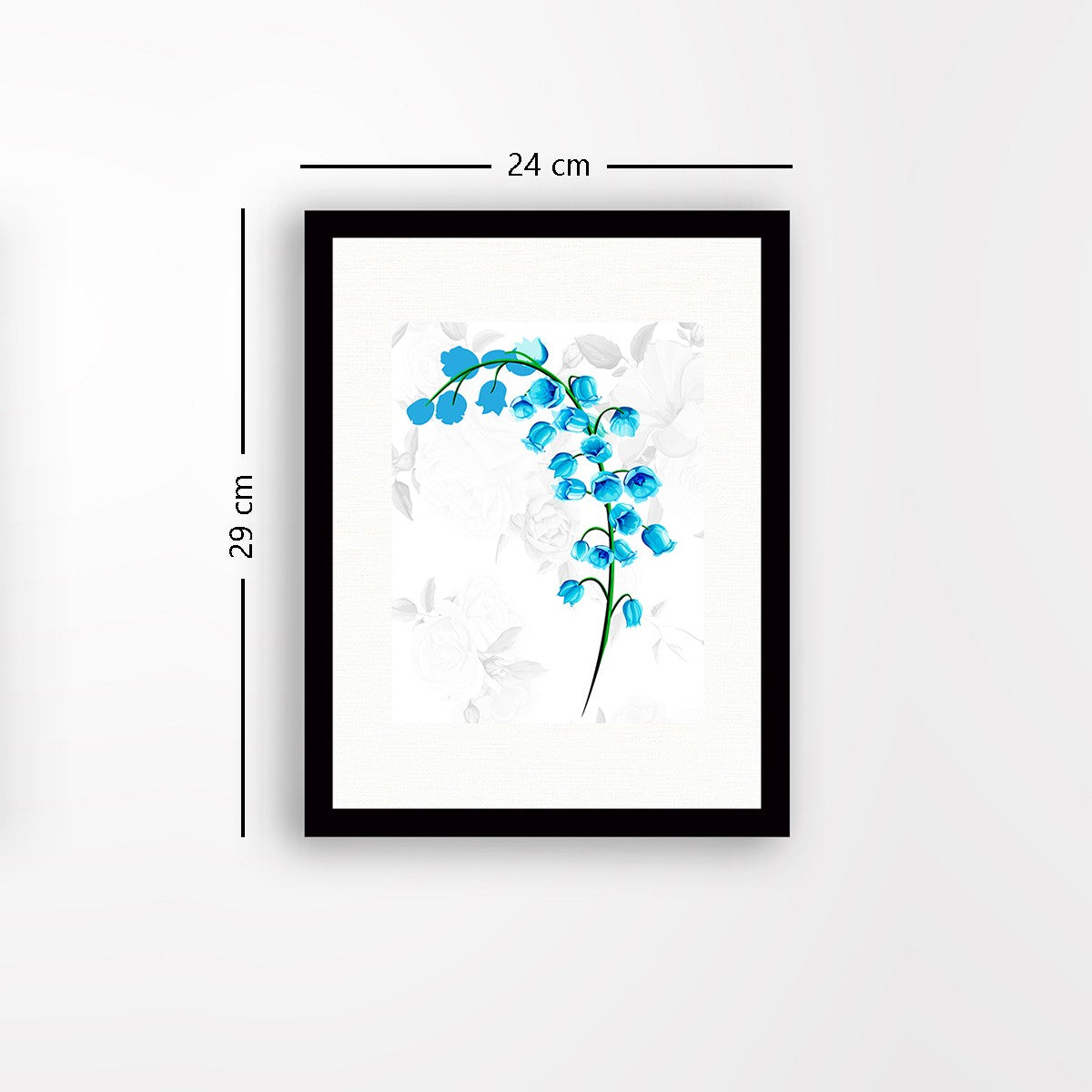 Quadro Decorativo MDF Emoldurado - Arte Multicolor 24x29cm com Moldura de Madeira 2cm