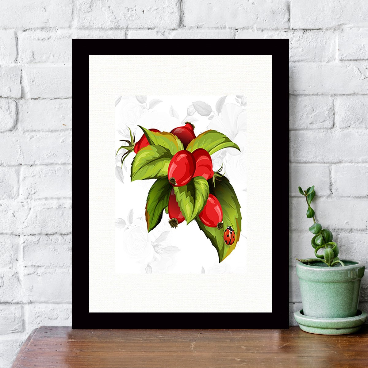 Quadro Decorativo MDF Emoldurado - Arte Multicolor 24x29cm com Moldura de Madeira 2cm