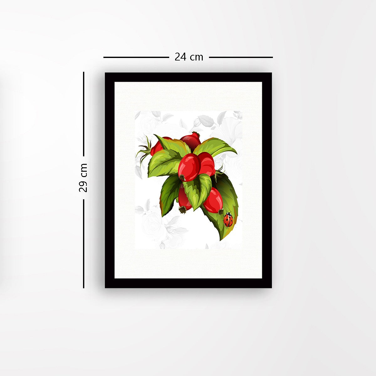 Quadro Decorativo MDF Emoldurado - Arte Multicolor 24x29cm com Moldura de Madeira 2cm