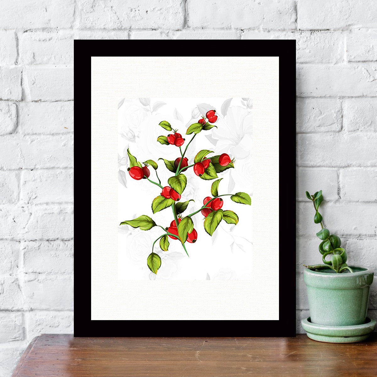 Quadro Decorativo MDF Emoldurado - Arte Multicolor 24x29cm com Moldura de Madeira 2cm