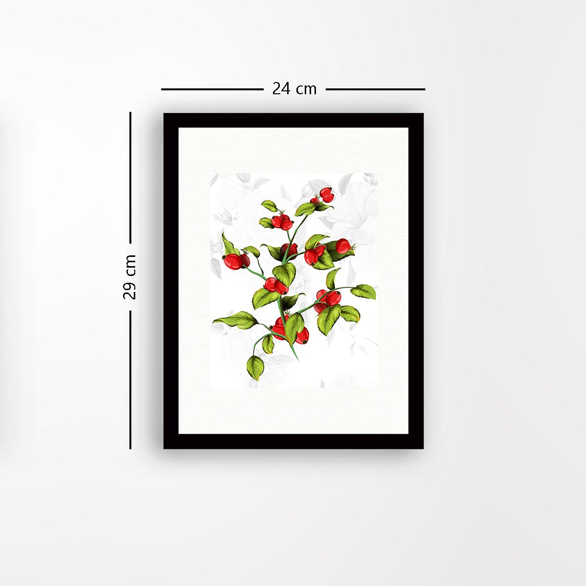 Quadro Decorativo MDF Emoldurado - Arte Multicolor 24x29cm com Moldura de Madeira 2cm