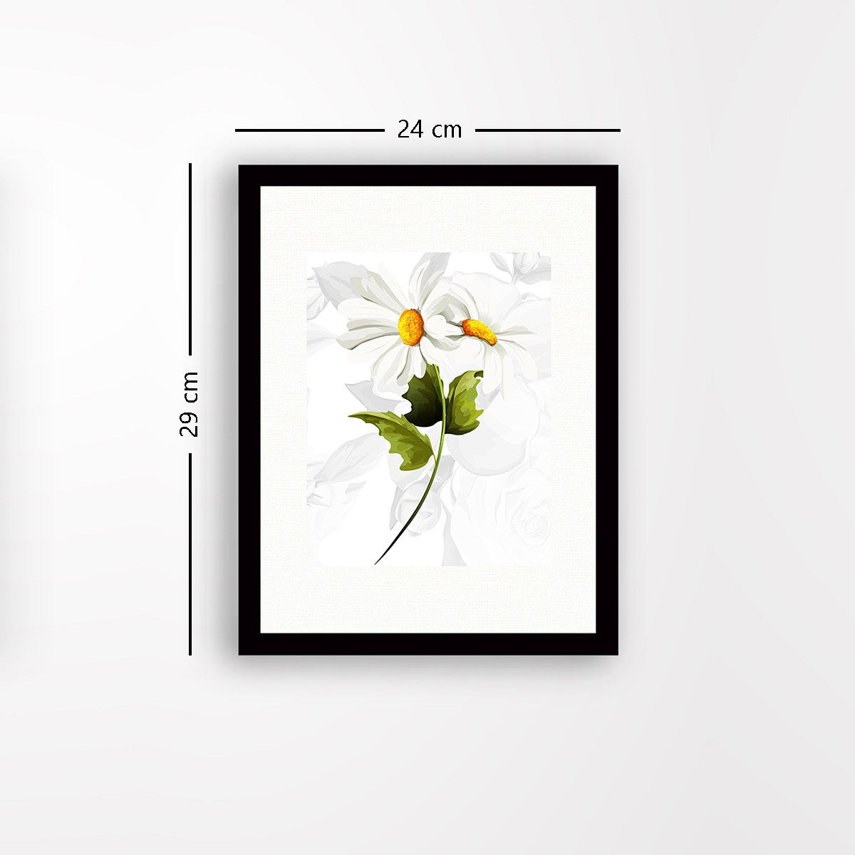 Quadro Decorativo MDF Emoldurado - Arte Multicolor 24x29cm com Moldura de Madeira 2cm