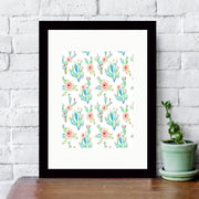 Quadro Decorativo MDF Emoldurado - Arte Multicolor 24x29cm com Moldura de Madeira 2cm