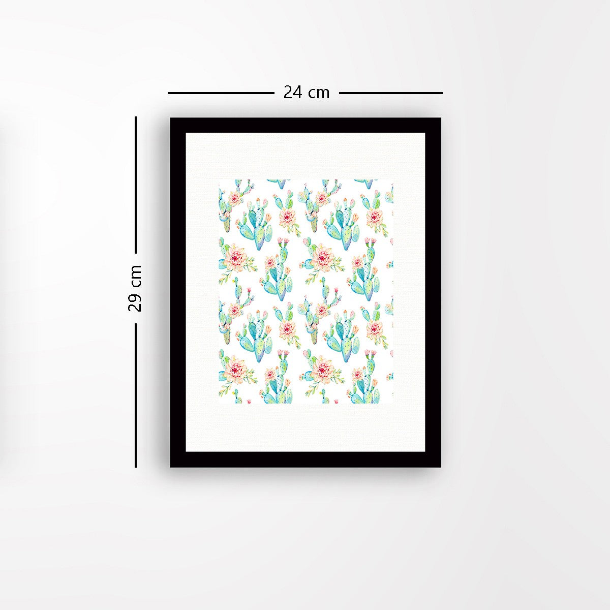 Quadro Decorativo MDF Emoldurado - Arte Multicolor 24x29cm com Moldura de Madeira 2cm