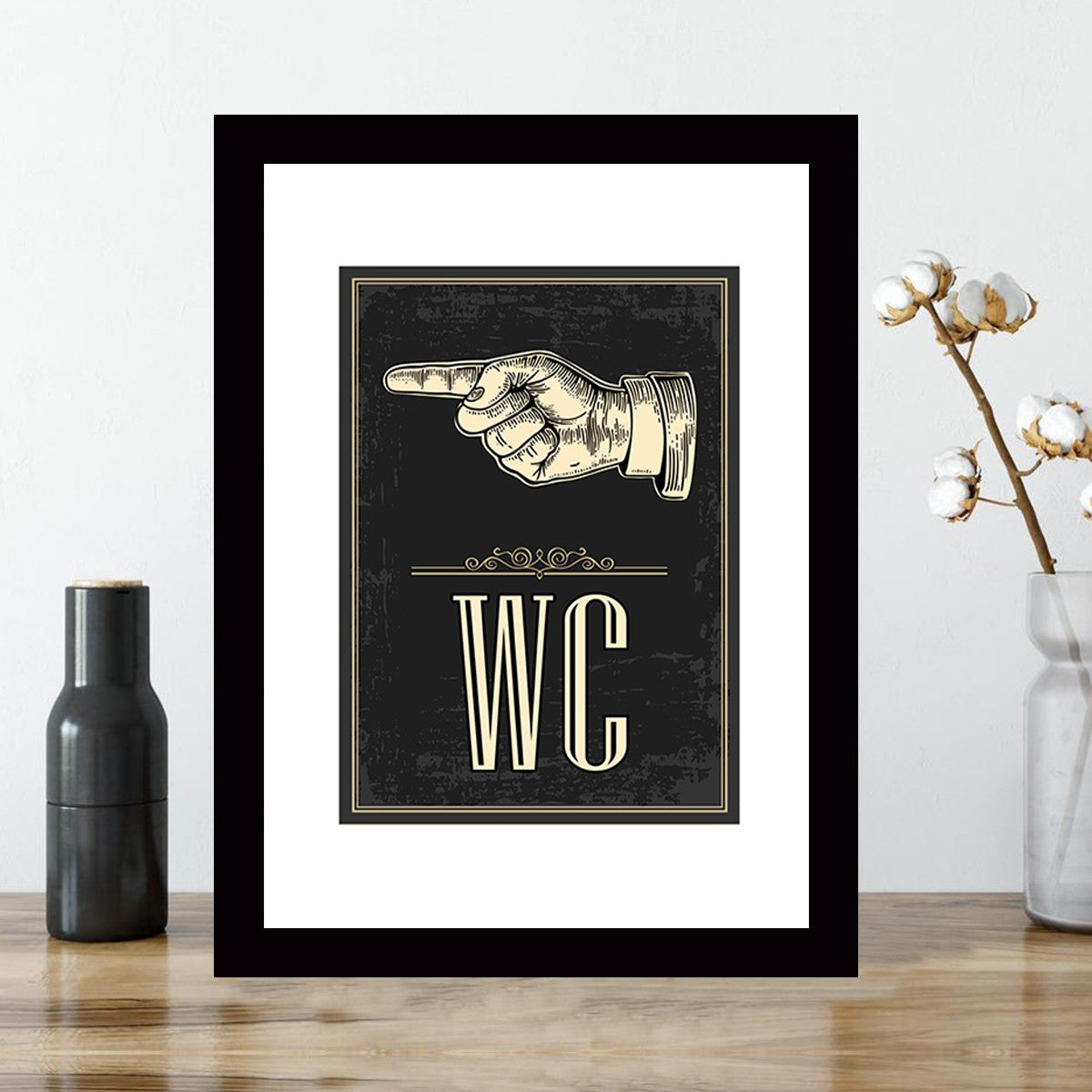 Quadro Decorativo MDF Emoldurado - Arte Multicolor 24x29cm com Moldura de Madeira 2cm