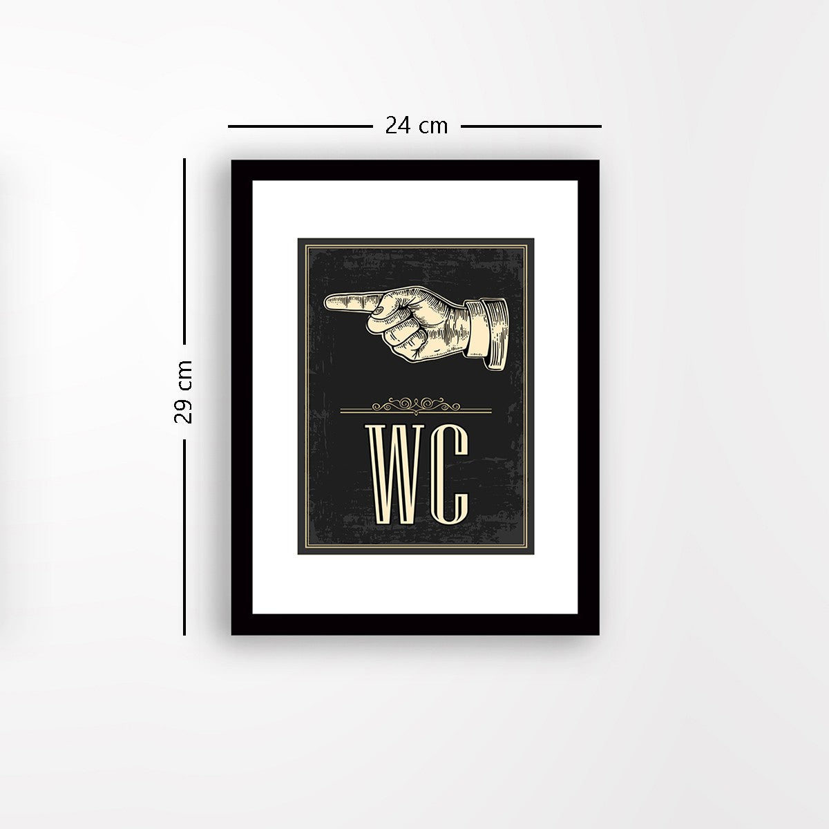 Quadro Decorativo MDF Emoldurado - Arte Multicolor 24x29cm com Moldura de Madeira 2cm