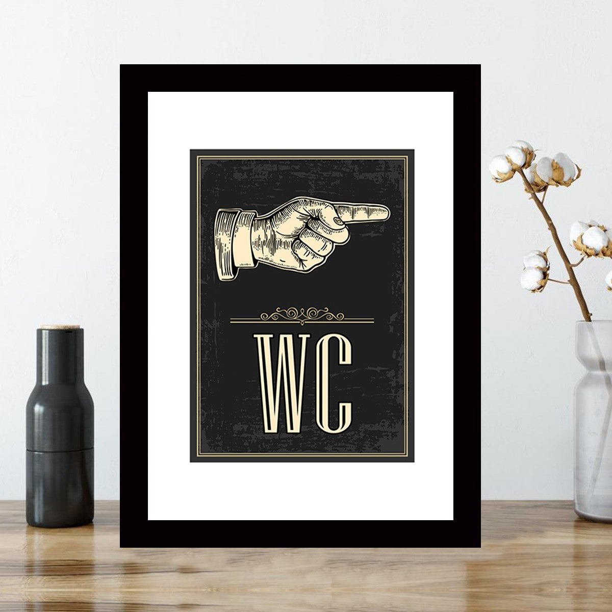 Quadro Decorativo MDF Emoldurado - Arte Multicolor 24x29cm com Moldura de Madeira 2cm