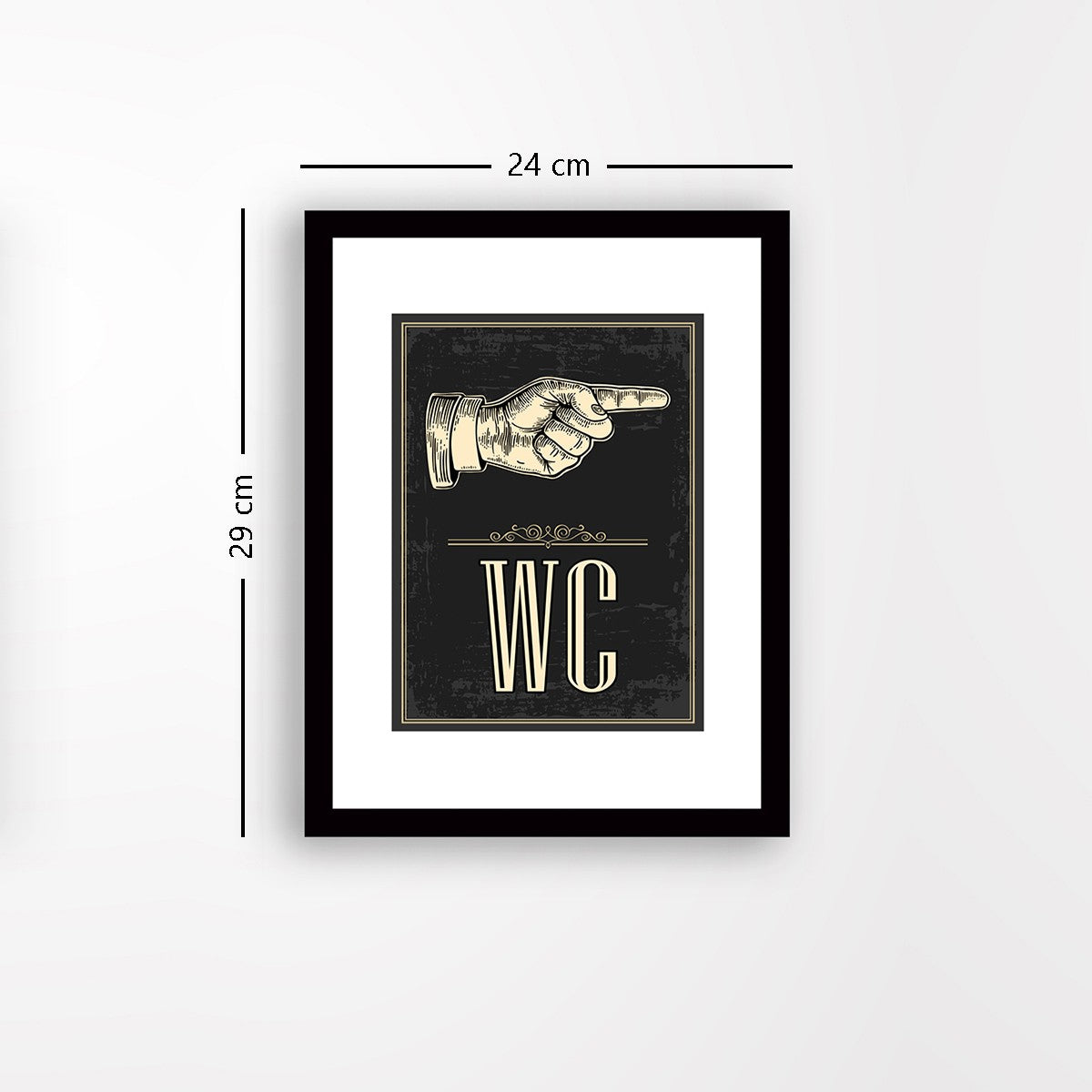 Quadro Decorativo MDF Emoldurado - Arte Multicolor 24x29cm com Moldura de Madeira 2cm