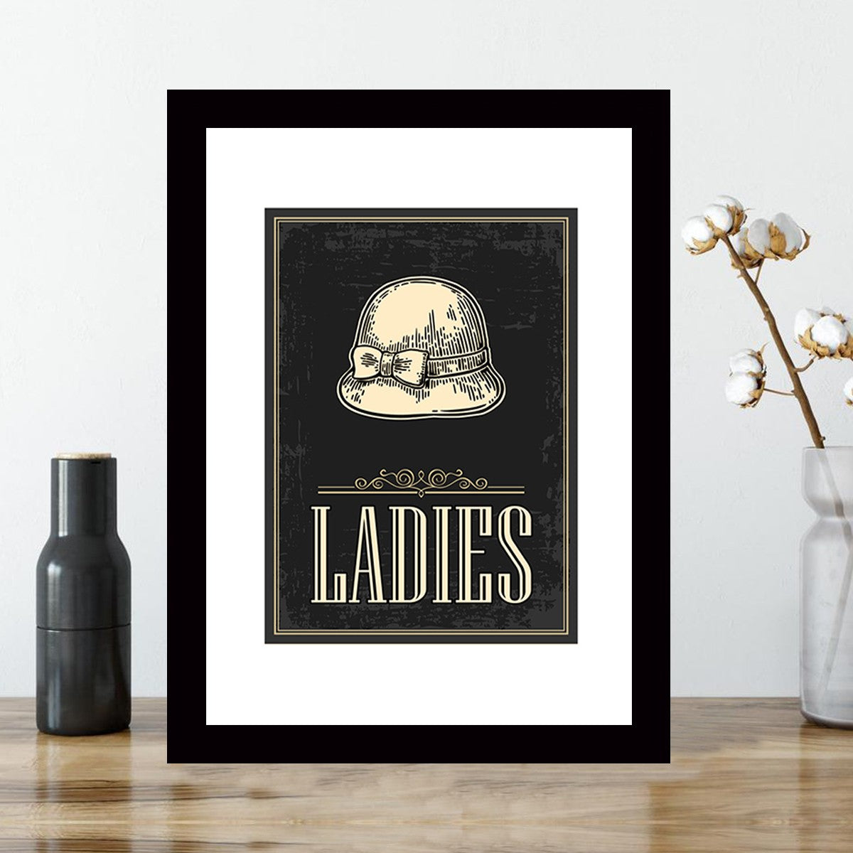 Quadro Decorativo MDF Emoldurado - Arte Multicolor 24x29cm com Moldura de Madeira 2cm