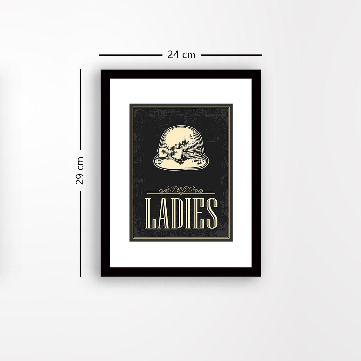 Quadro Decorativo MDF Emoldurado - Arte Multicolor 24x29cm com Moldura de Madeira 2cm