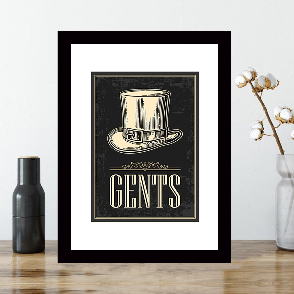 Quadro Decorativo MDF Emoldurado - Arte Multicolor 24x29cm com Moldura de Madeira 2cm