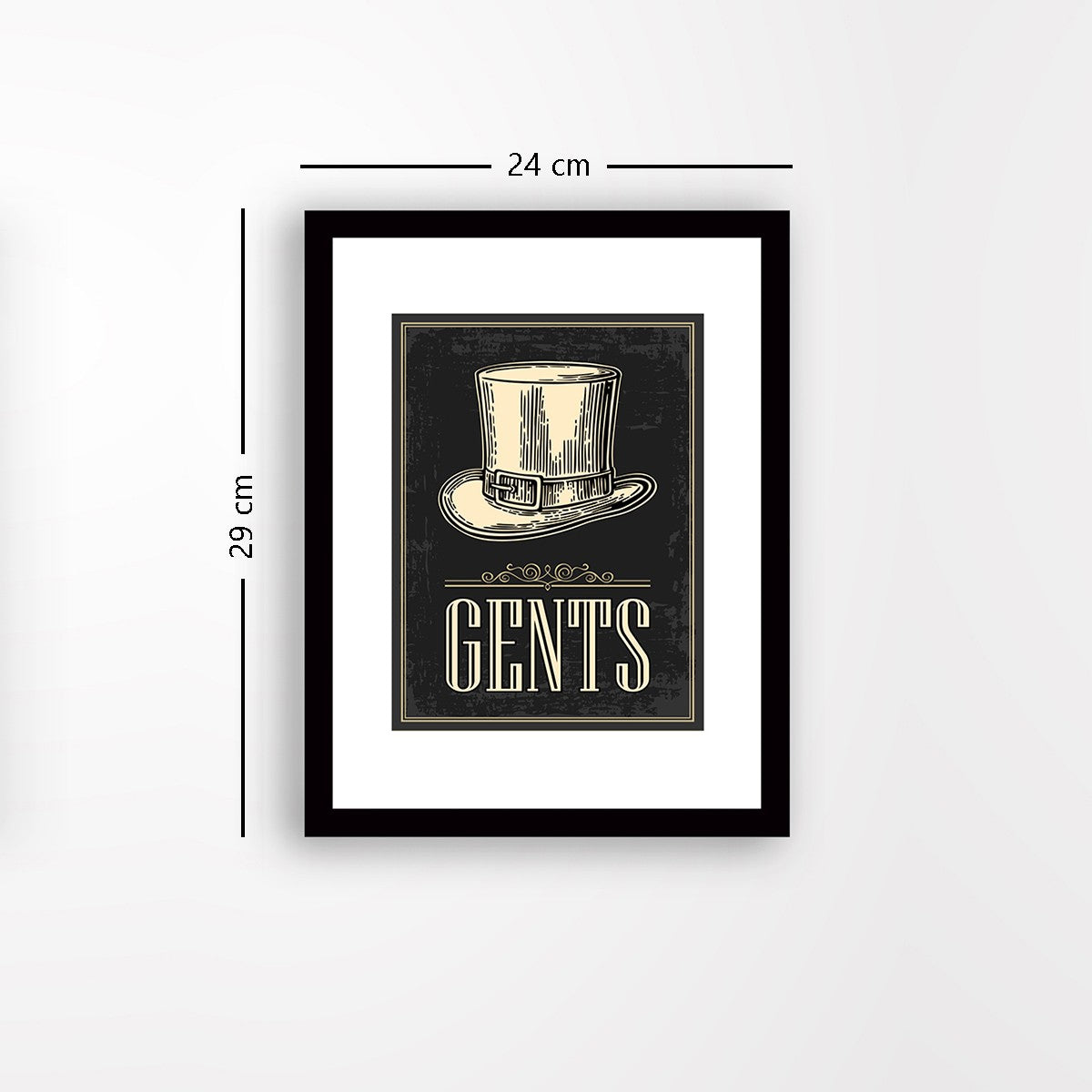 Quadro Decorativo MDF Emoldurado - Arte Multicolor 24x29cm com Moldura de Madeira 2cm