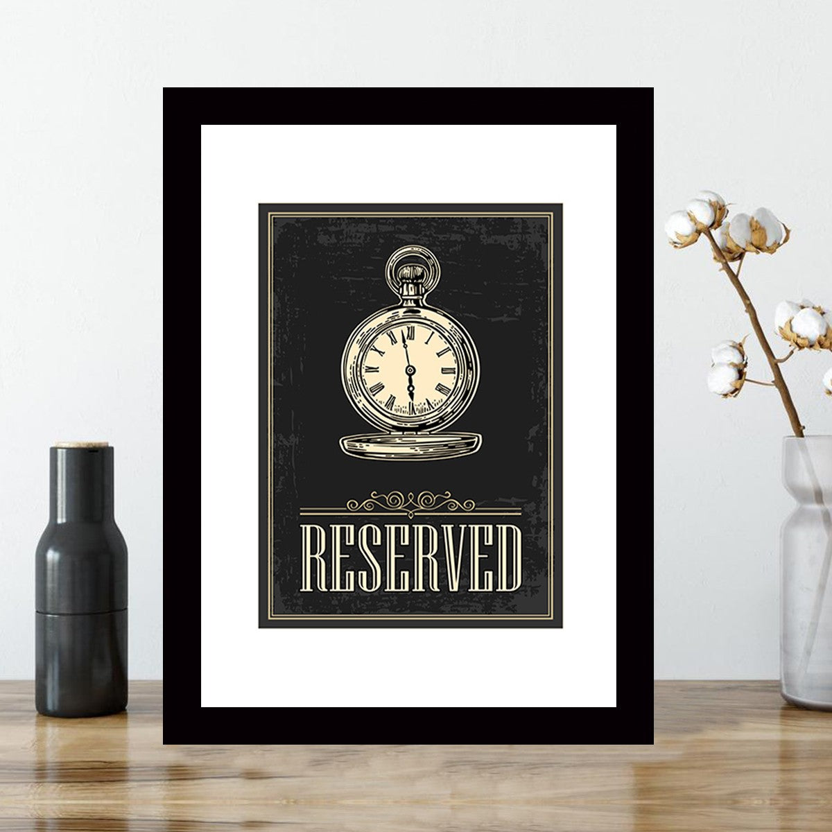 Quadro Decorativo MDF Emoldurado - Arte Multicolor 24x29cm com Moldura de Madeira 2cm