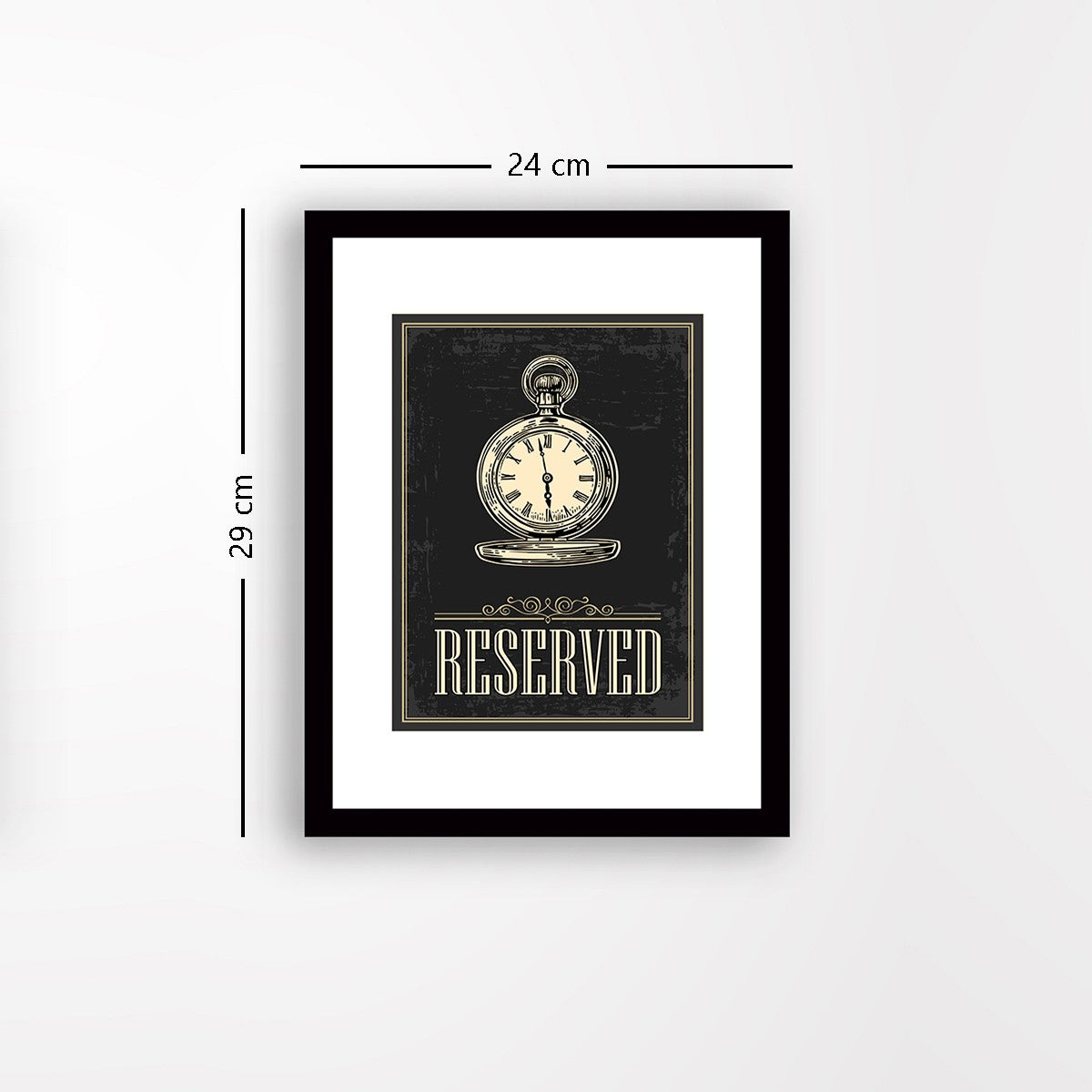 Quadro Decorativo MDF Emoldurado - Arte Multicolor 24x29cm com Moldura de Madeira 2cm