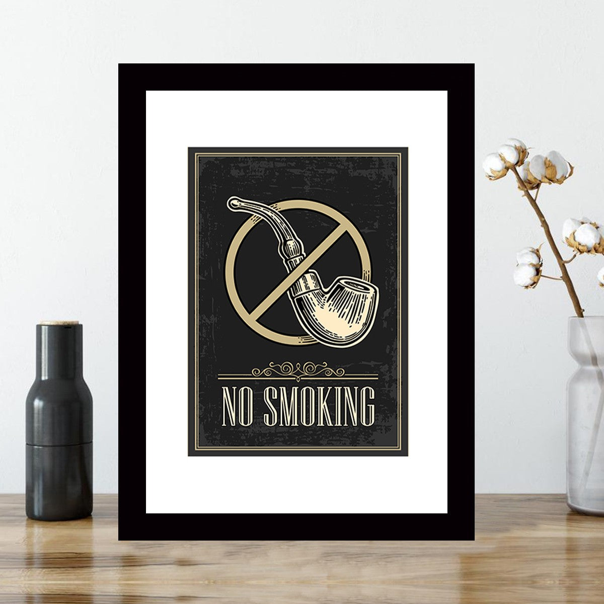 Quadro Decorativo MDF Emoldurado - Arte Multicolor 24x29cm com Moldura de Madeira 2cm