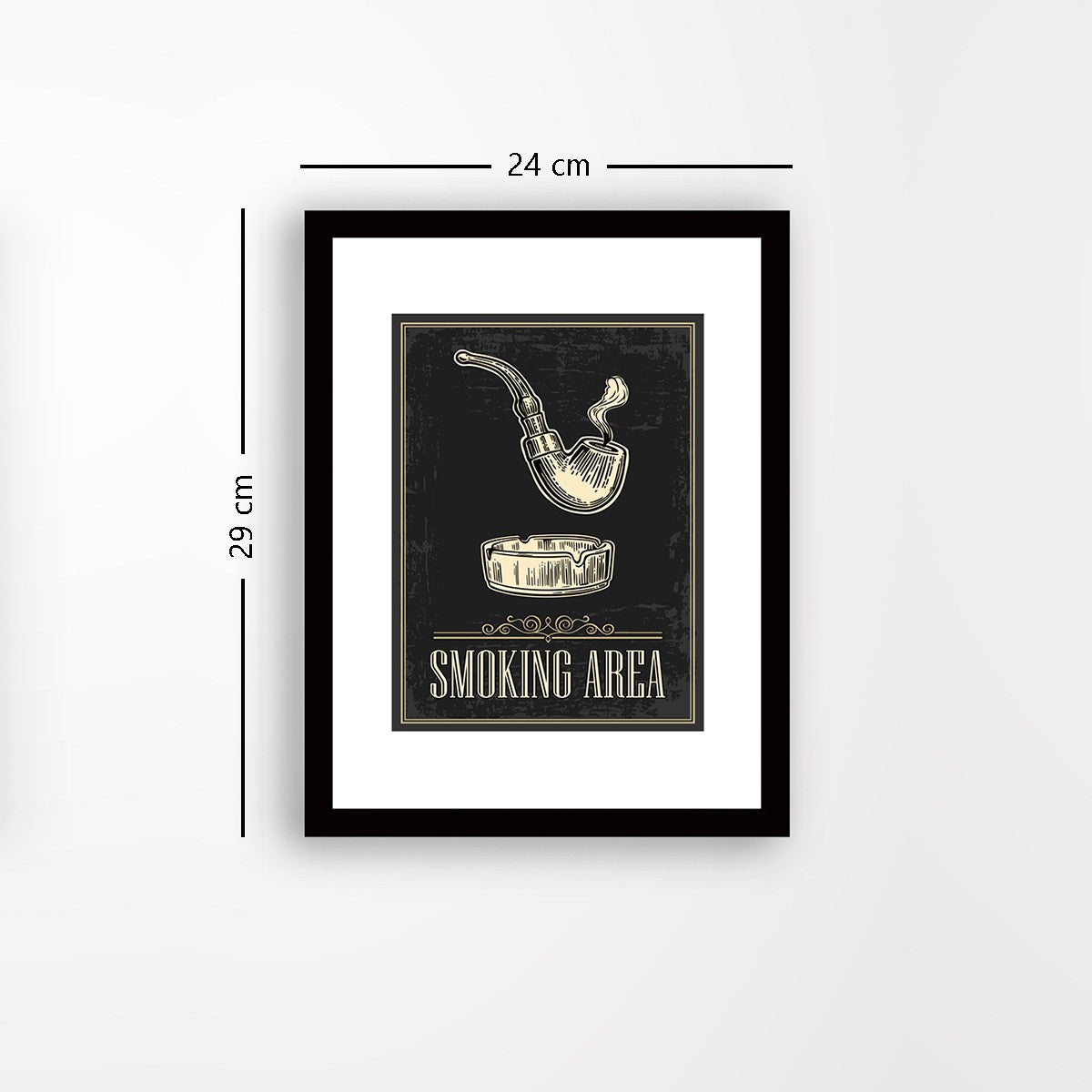 Quadro Decorativo MDF Emoldurado - Arte Multicolor 24x29cm com Moldura de Madeira 2cm