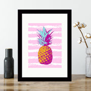 Quadro Decorativo MDF Emoldurado - Arte Multicolor 24x29cm com Moldura de Madeira 2cm